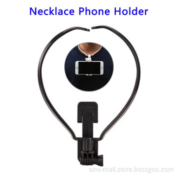 New Arrival Plastic Handsfree Neck Mobile Phone Holder for Video Football Match